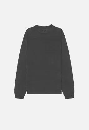 900 LS Mock Tee / Charcoal