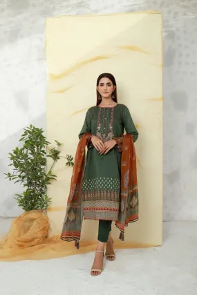 ACE Galleria Digital Embroidered Unstitched 3 Piece Lawn Suit ACE-12065