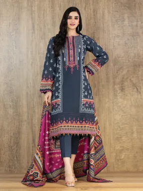 ACE Galleria Embroidered Lawn Unstitched 3Pc Suit A-WU3PS22-177