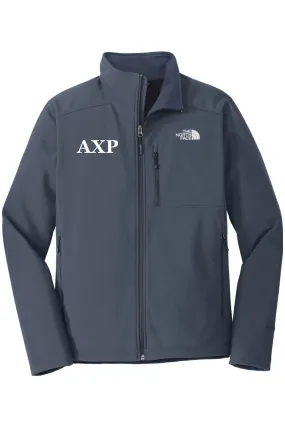 Alpha Chi Rho - North Face Apex Barrier Soft Shell Jacket - White Embroidered Letters