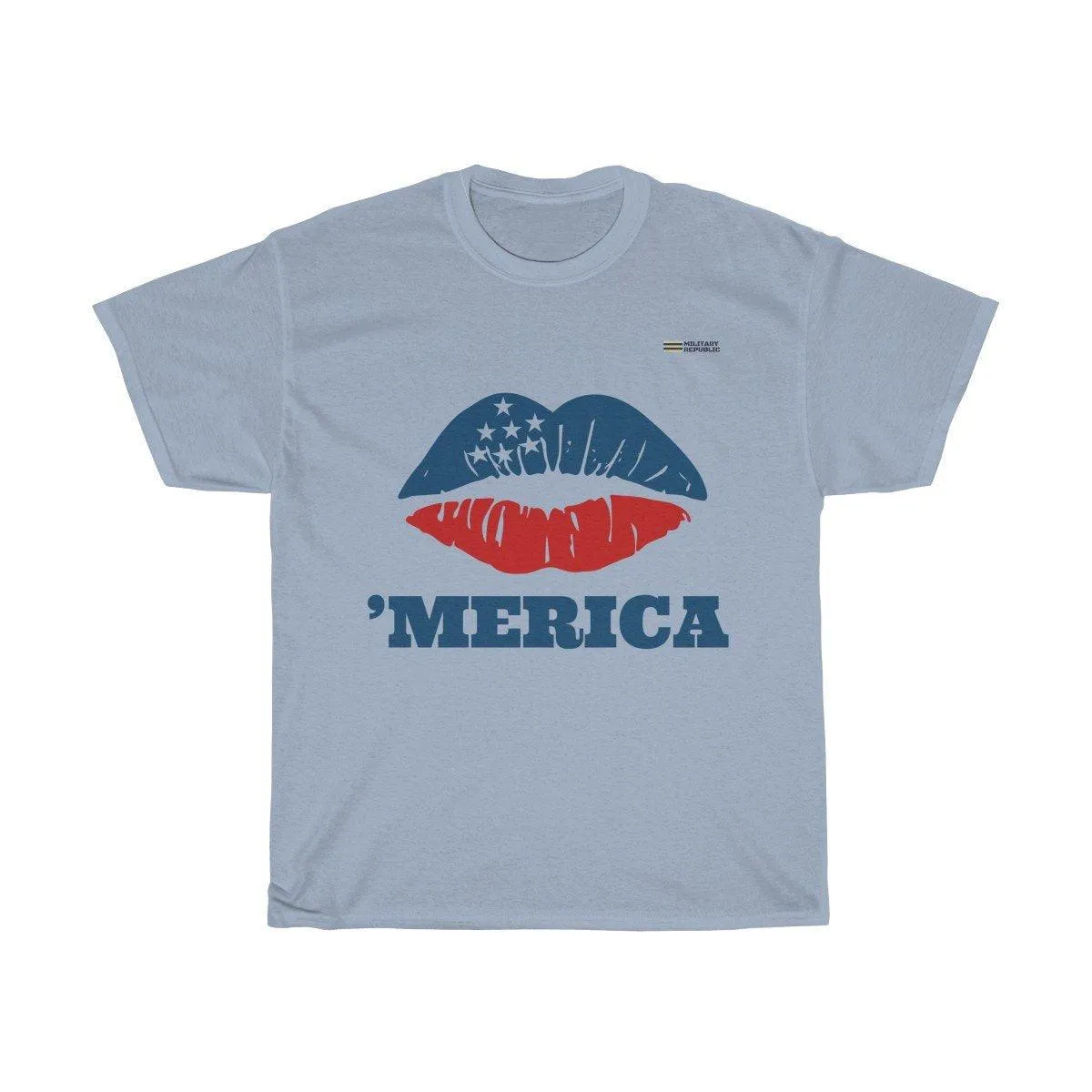 American Patriotic Lips 'Merica T-shirt