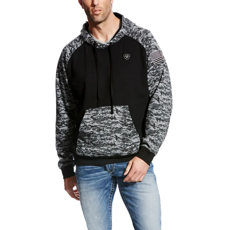 'Ariat' Men's Patriot Hoodie - Black