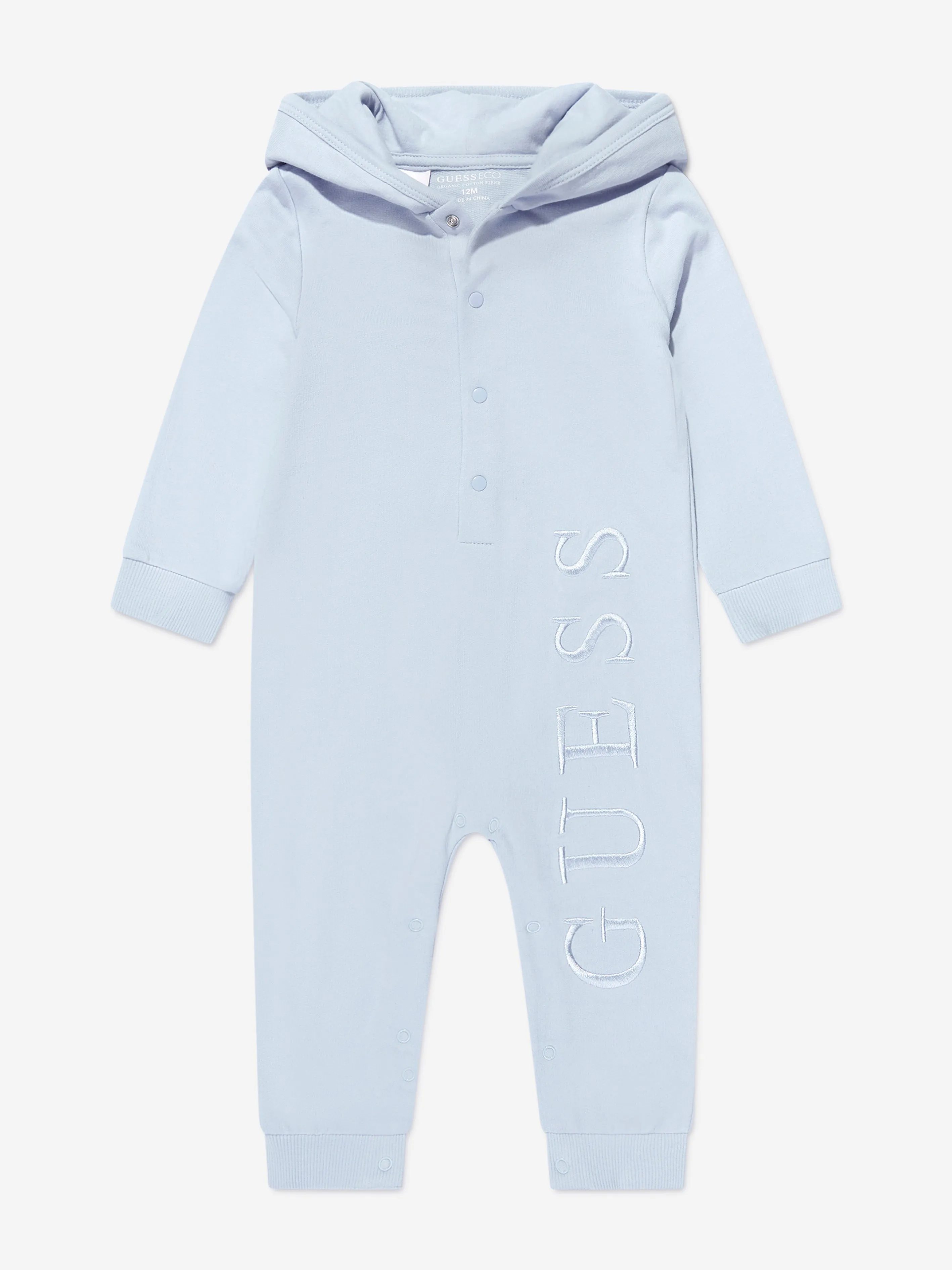 Baby Boys Bear Coverall in Blue