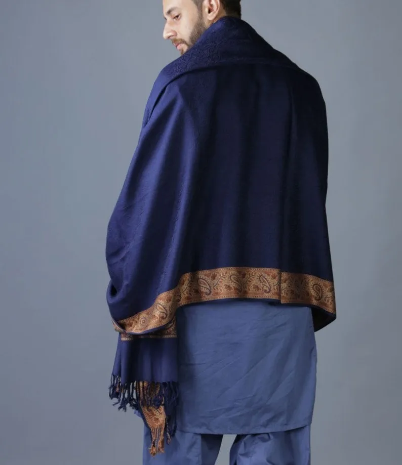 Blue Karbala Style Shawl