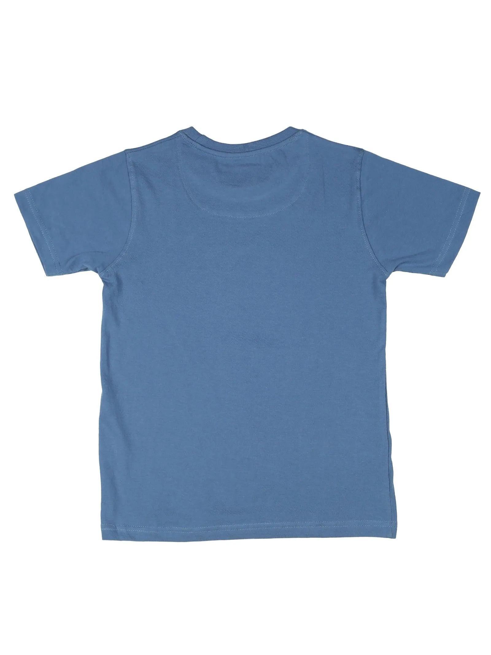 BOY'S BLUE PRINT REGULAR FIT T.SHIRT