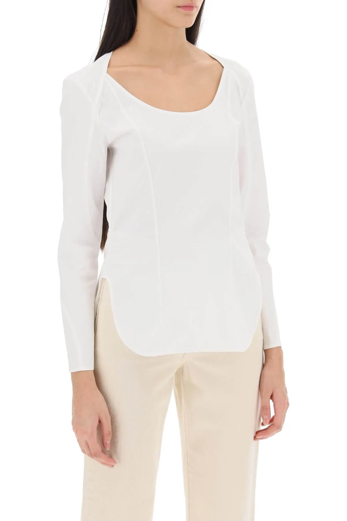 By Malene Birger leiya poplin blouse