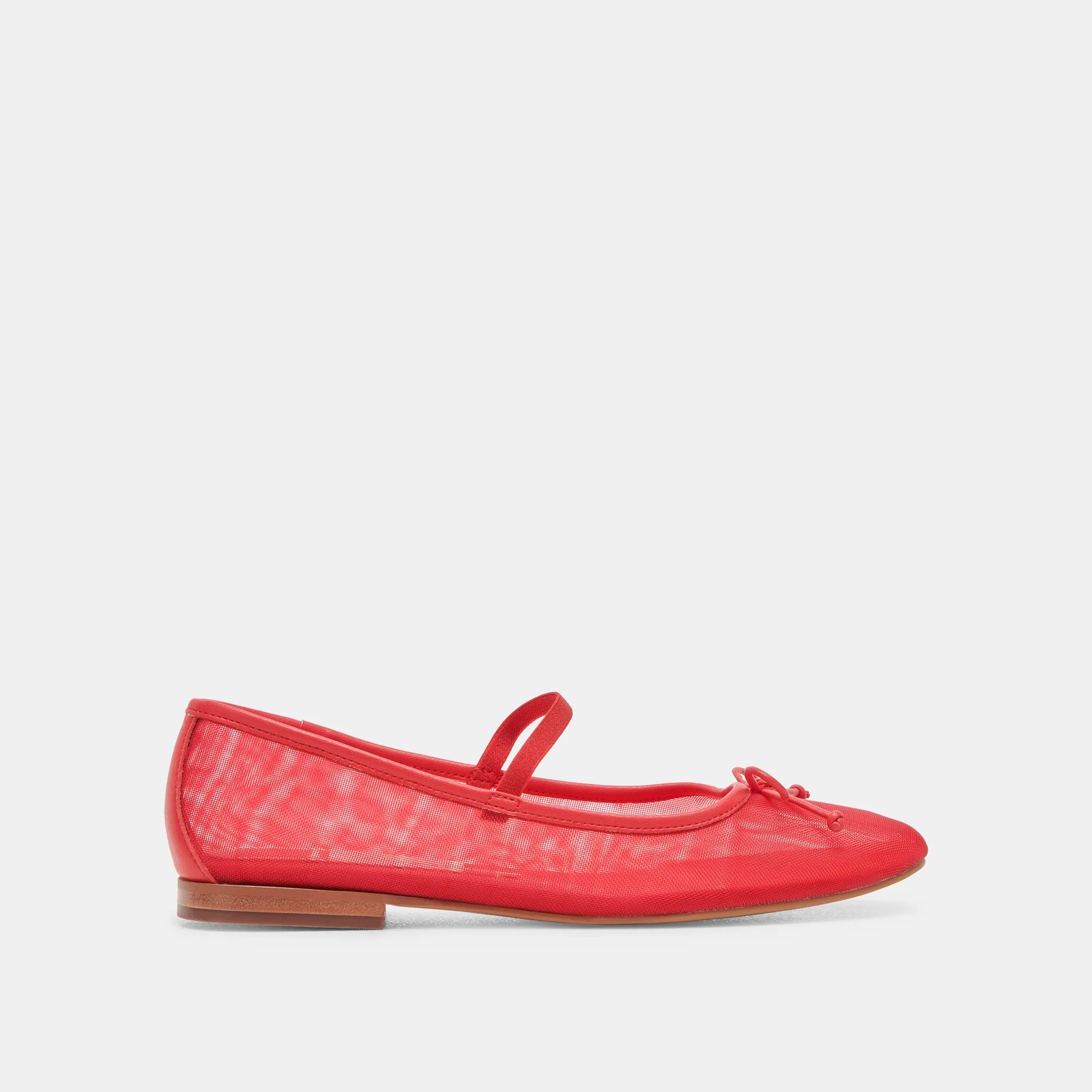 CADEL BALLET FLATS RED MESH