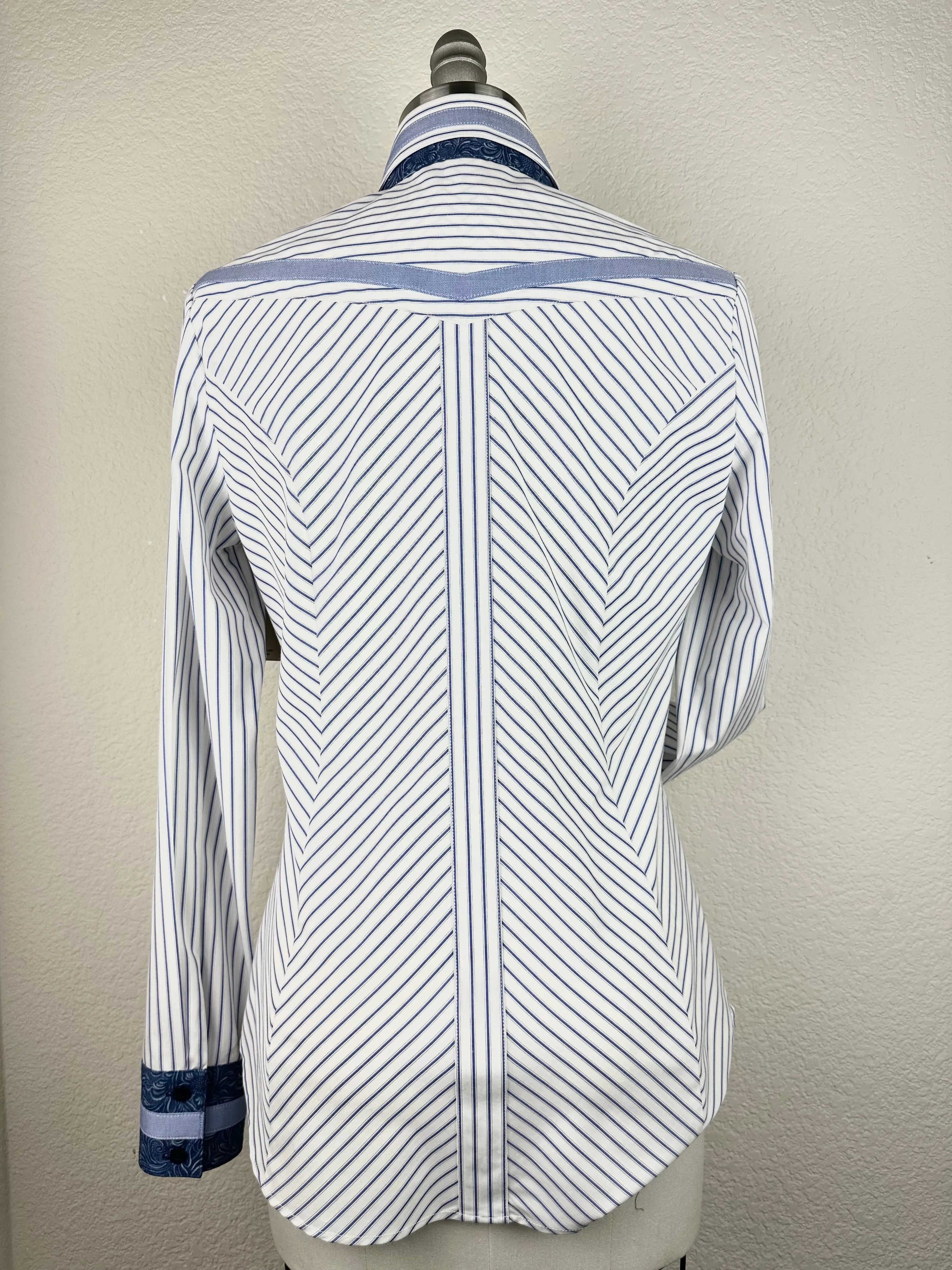 CR Statement Blue and White Pinstripe