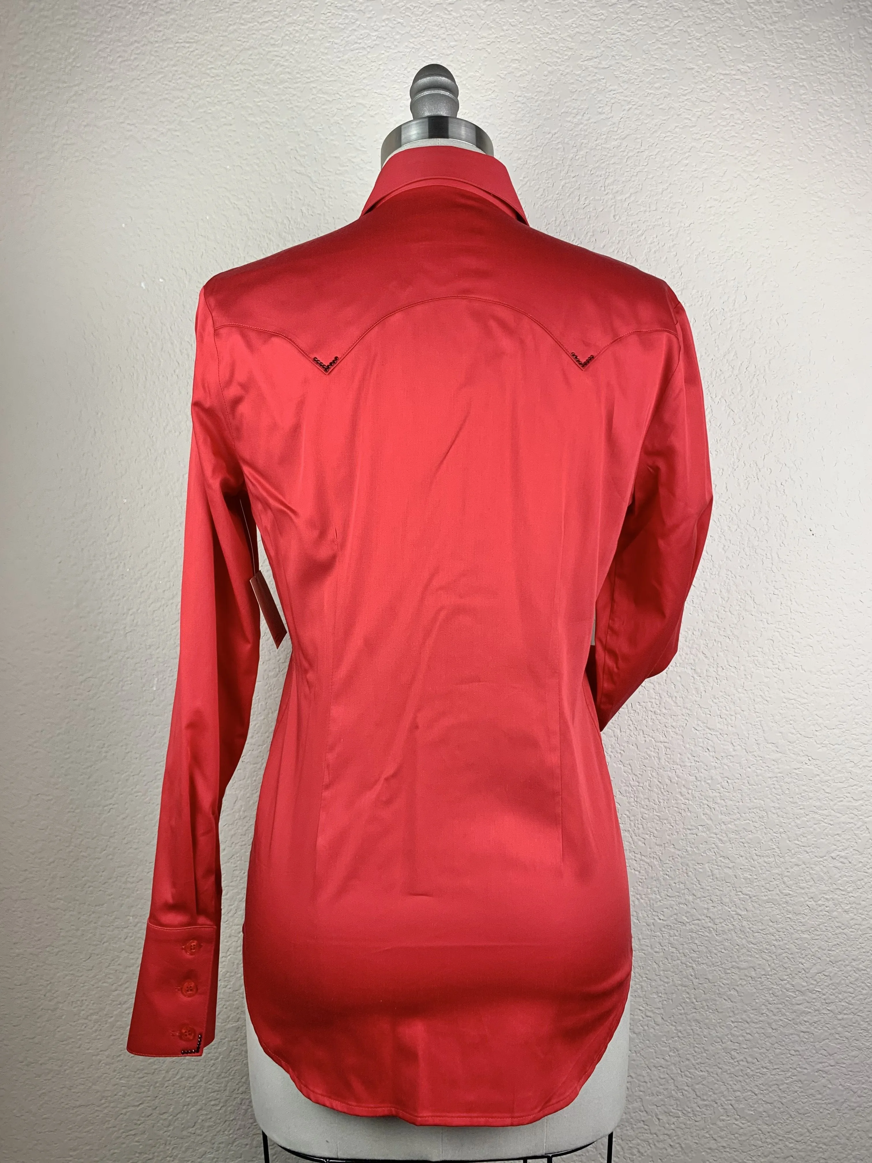 CR Western Pro Bright Red Stretch Cotton Sateen