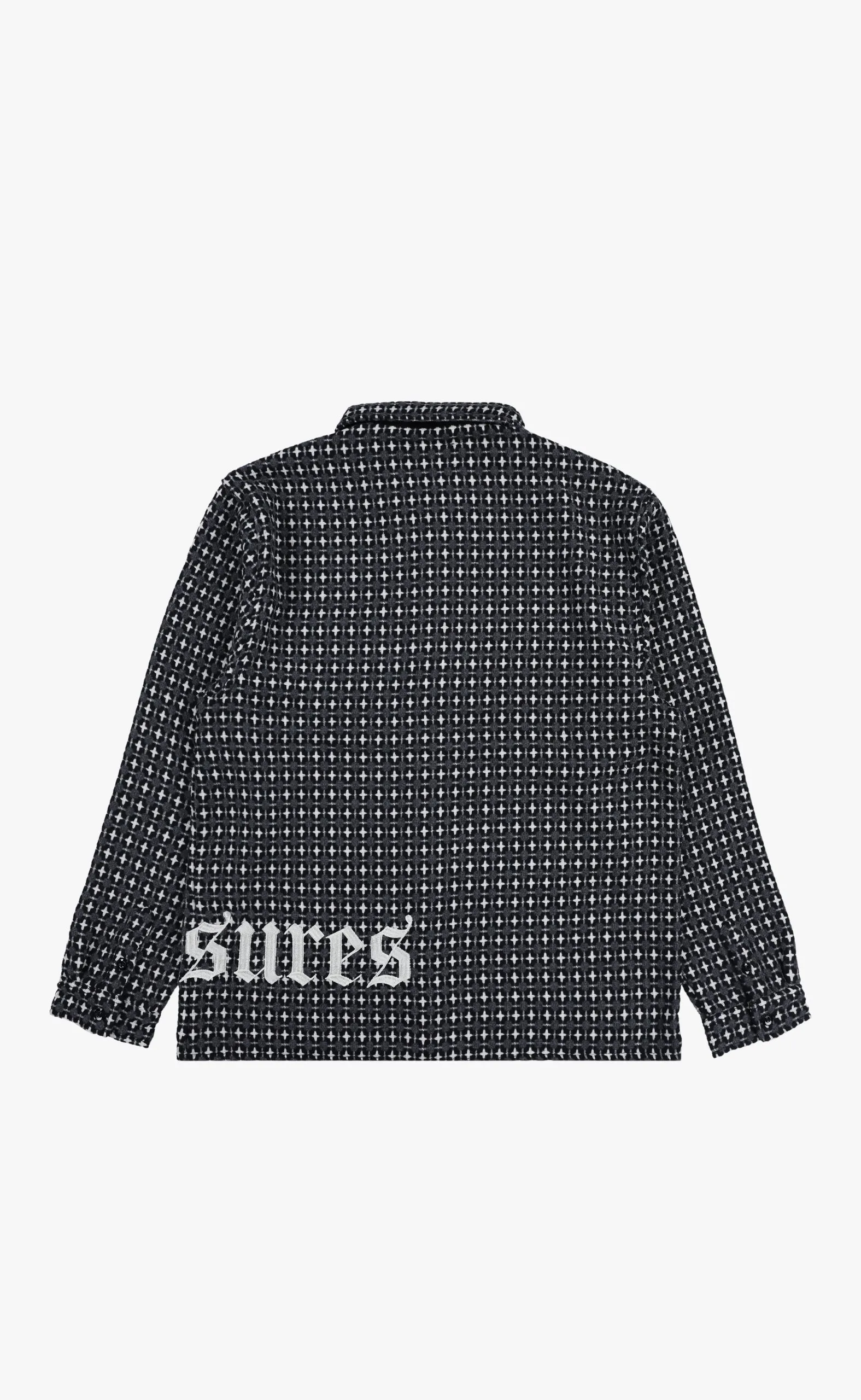 CROSS WORK GREY SHIRT