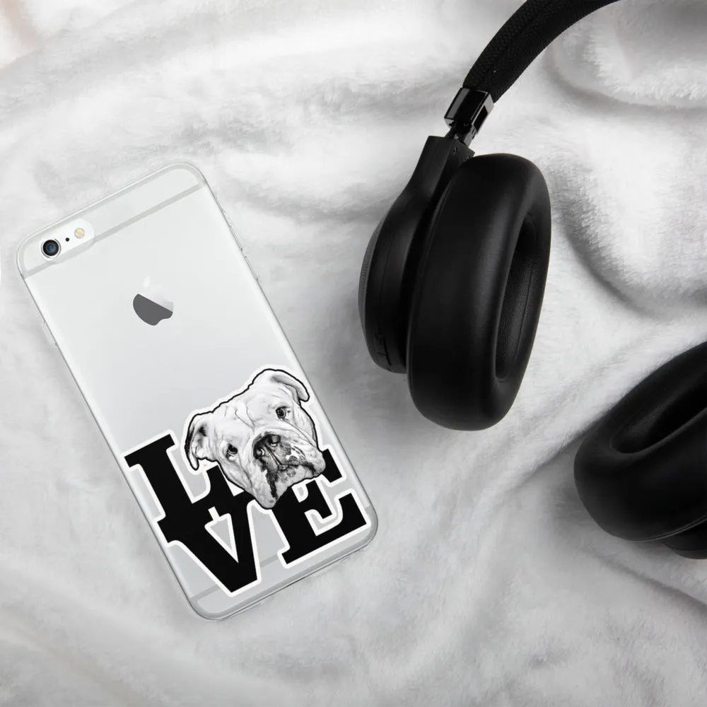 English Bulldog Love iPhone Case