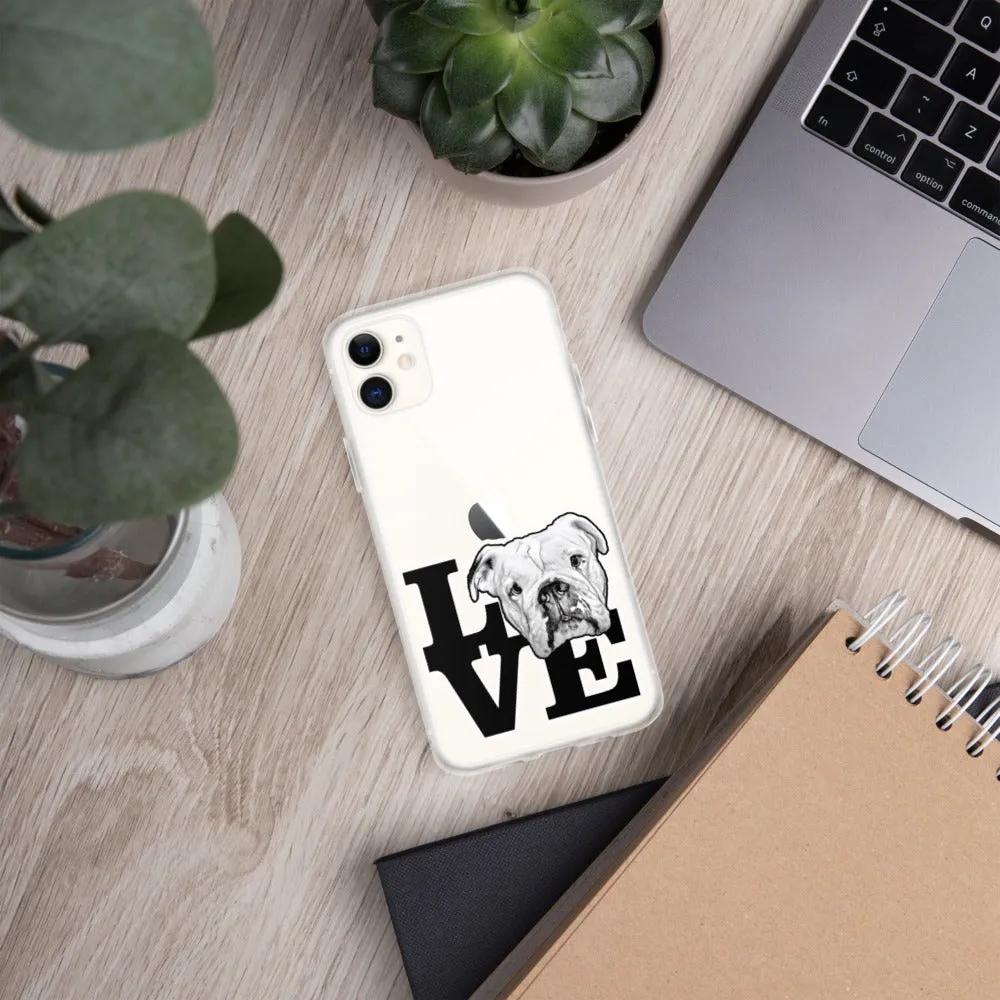 English Bulldog Love iPhone Case