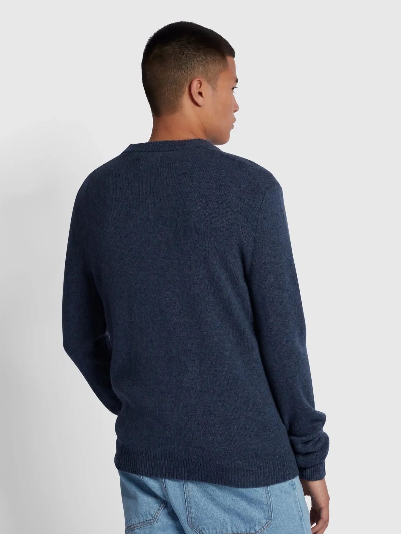 Farah Mens 'Birchall' Lambswool Crew Neck Jumper