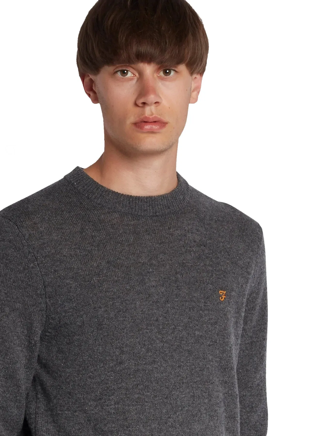 Farah Mens 'Birchall' Lambswool Crew Neck Jumper