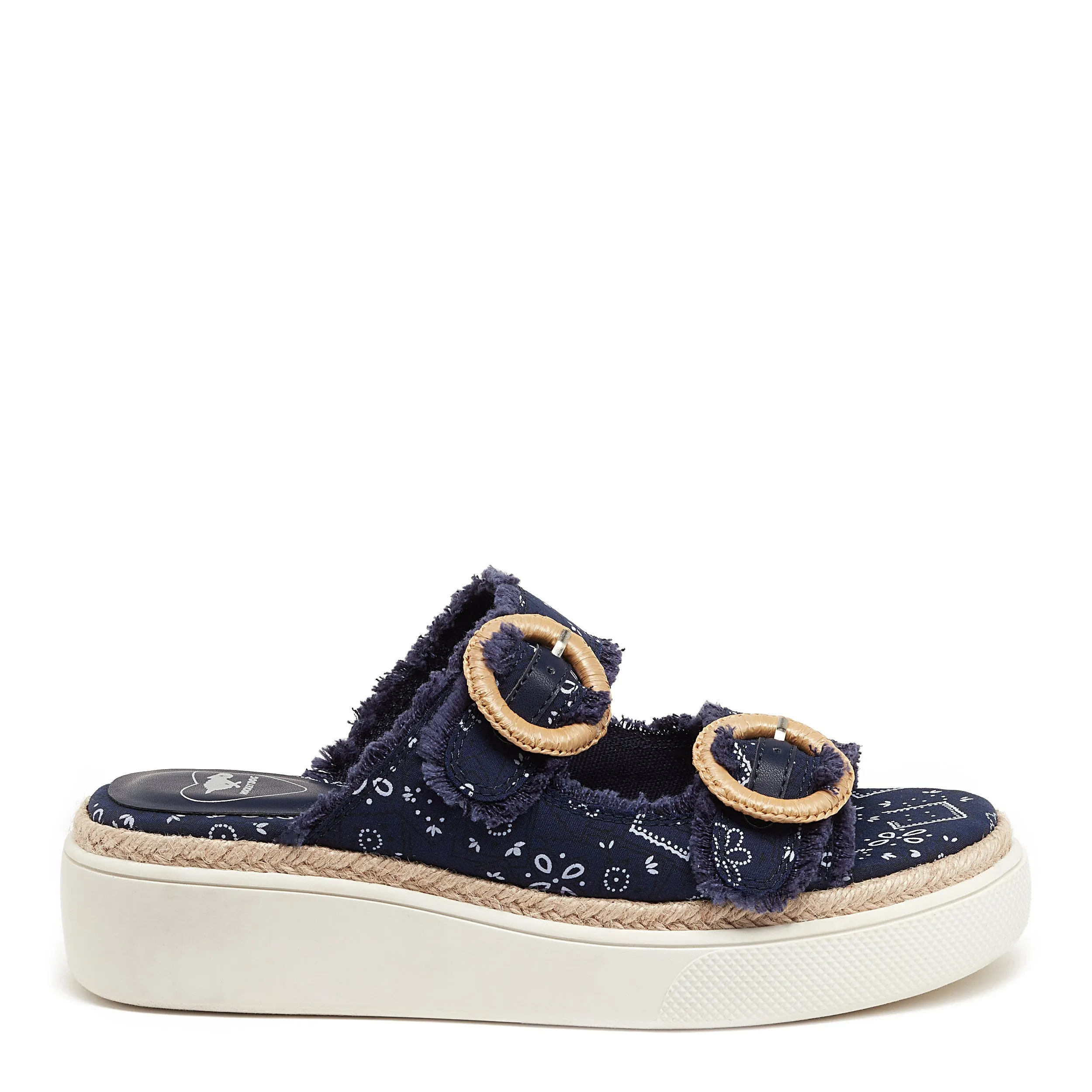 Favor Navy Bandana Platform Sandals