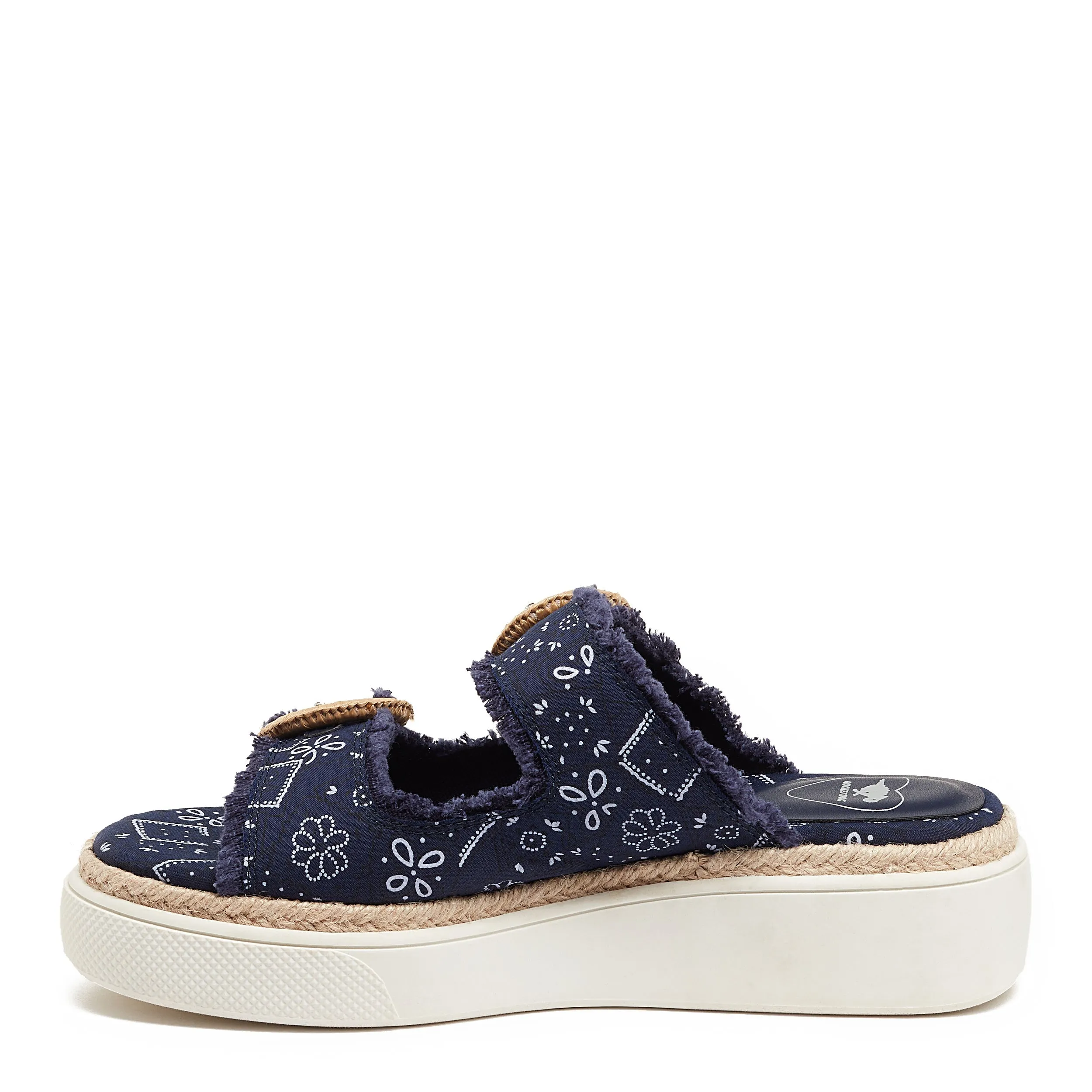 Favor Navy Bandana Platform Sandals