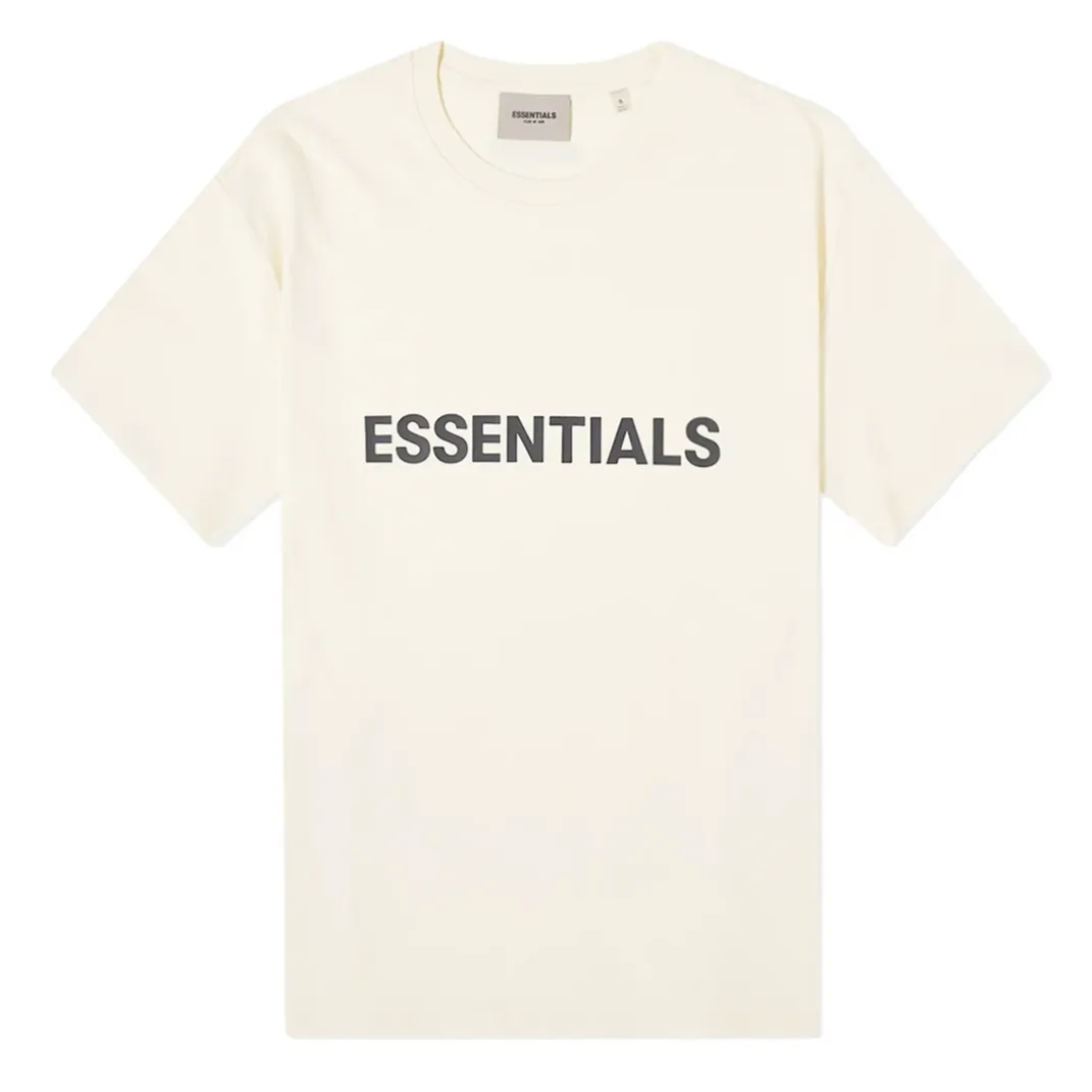 Fear of God Essentials Short-Sleeve Tee 'Cream' Front Logo (SS22)