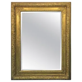 French 19th Century Wall Mirror with Ornate Frame