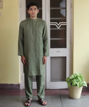 Harmony Hues Linen Kurta Pyjama Set