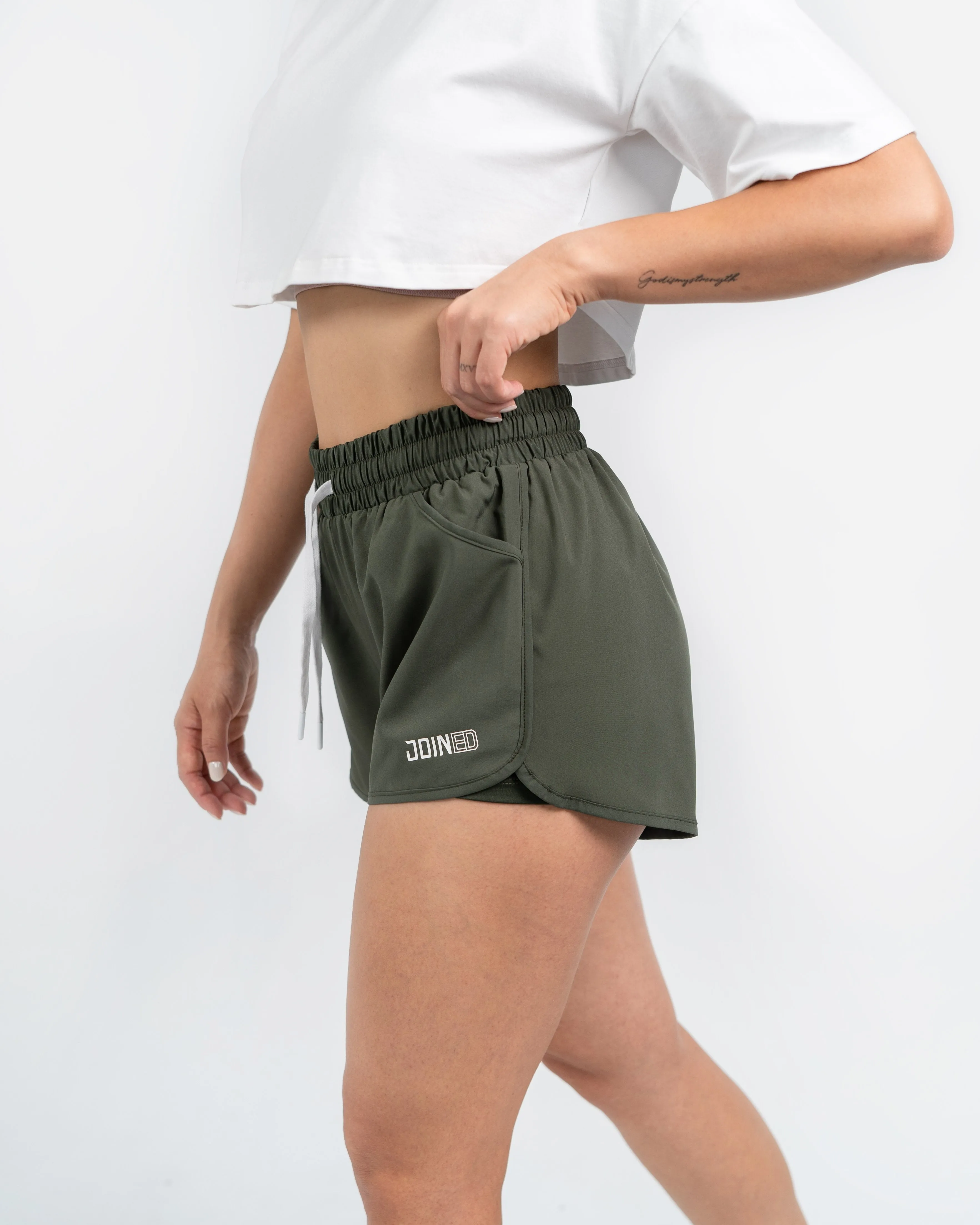 High-Waist Sporty Shorts