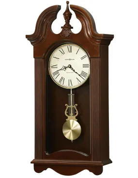 Howard Miller Malia Pendulum Wall Clock - Cherry Bordeaux Finish