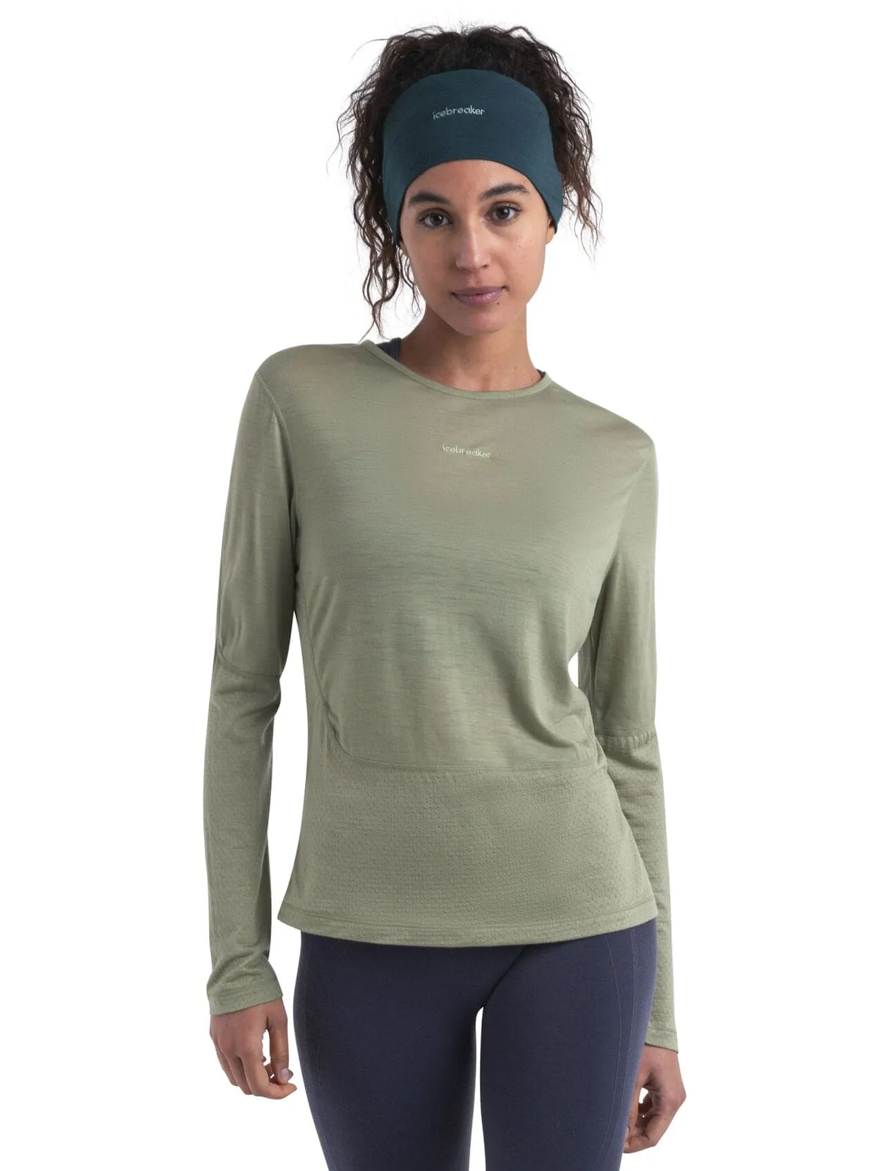 Icebreaker 125 ZoneKnit Merino Blend Energy Wind Long Sleeve T-Shirt (Women's)