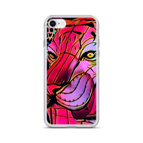 iPhone Case with Lunar New Year Tiger Artwork. Phone Protector with Vibrant Lantern Photo Art