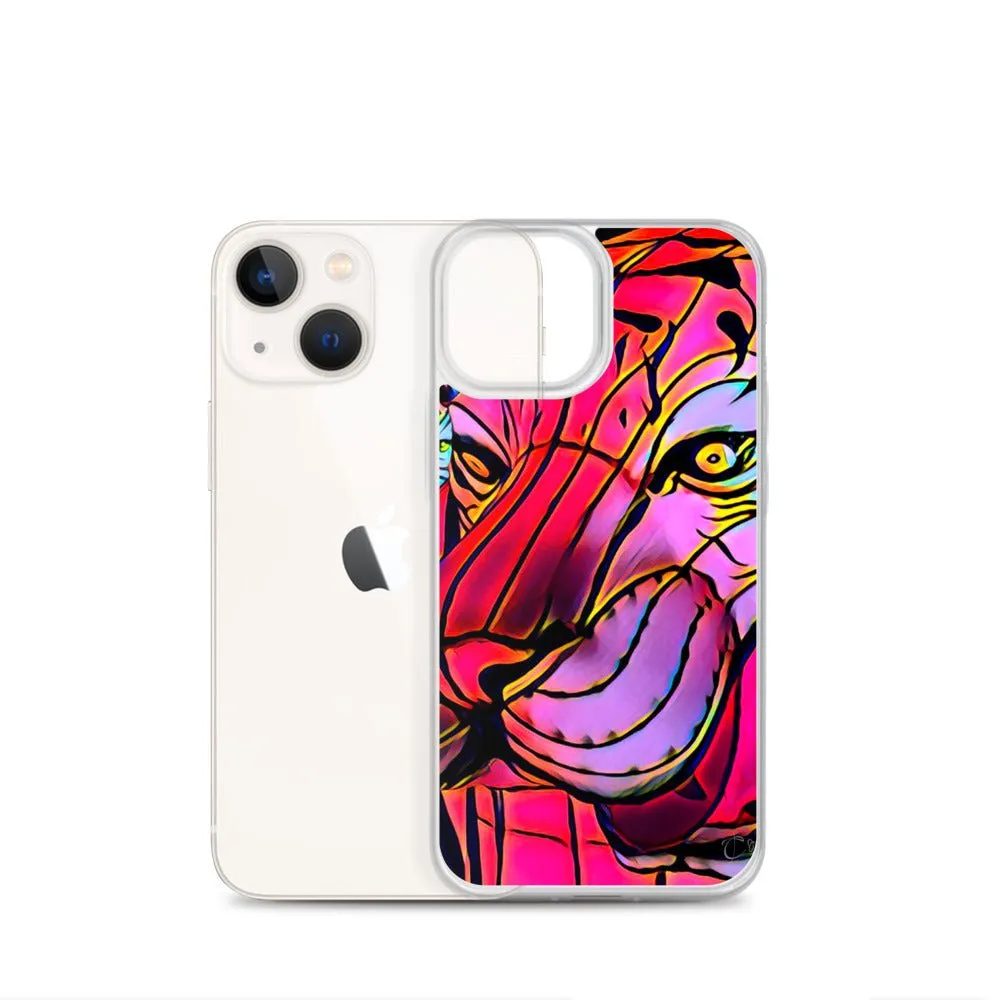 iPhone Case with Lunar New Year Tiger Artwork. Phone Protector with Vibrant Lantern Photo Art