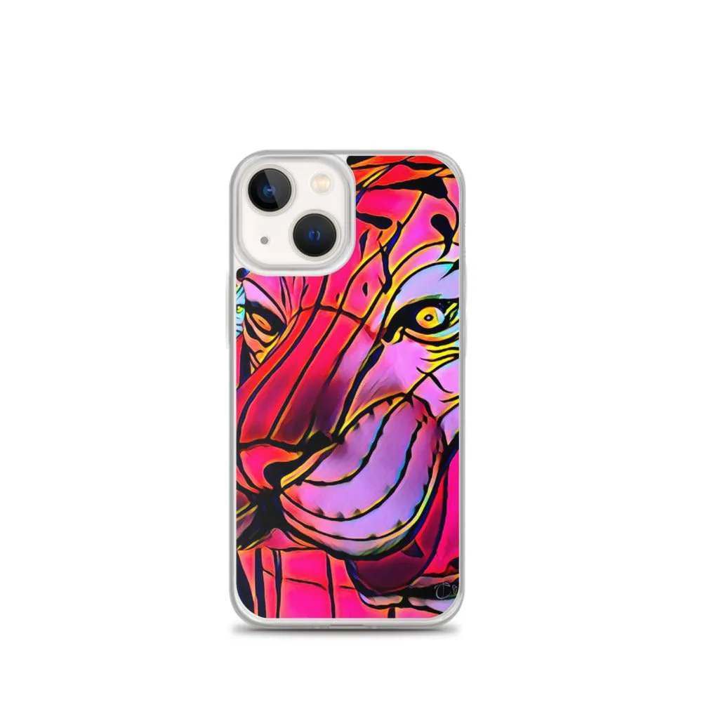 iPhone Case with Lunar New Year Tiger Artwork. Phone Protector with Vibrant Lantern Photo Art