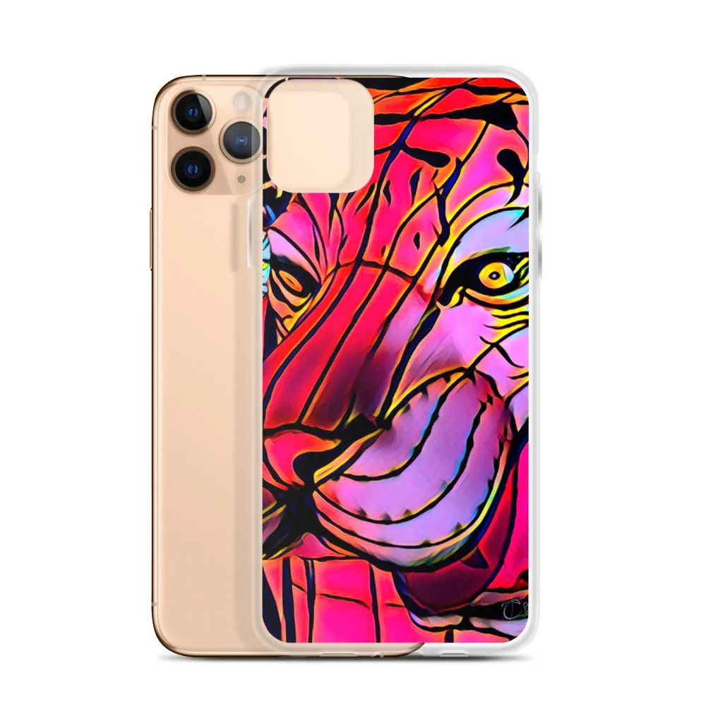 iPhone Case with Lunar New Year Tiger Artwork. Phone Protector with Vibrant Lantern Photo Art