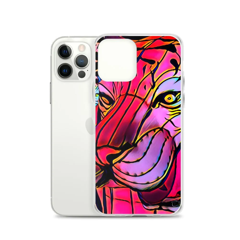 iPhone Case with Lunar New Year Tiger Artwork. Phone Protector with Vibrant Lantern Photo Art