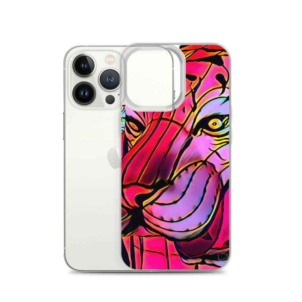 iPhone Case with Lunar New Year Tiger Artwork. Phone Protector with Vibrant Lantern Photo Art