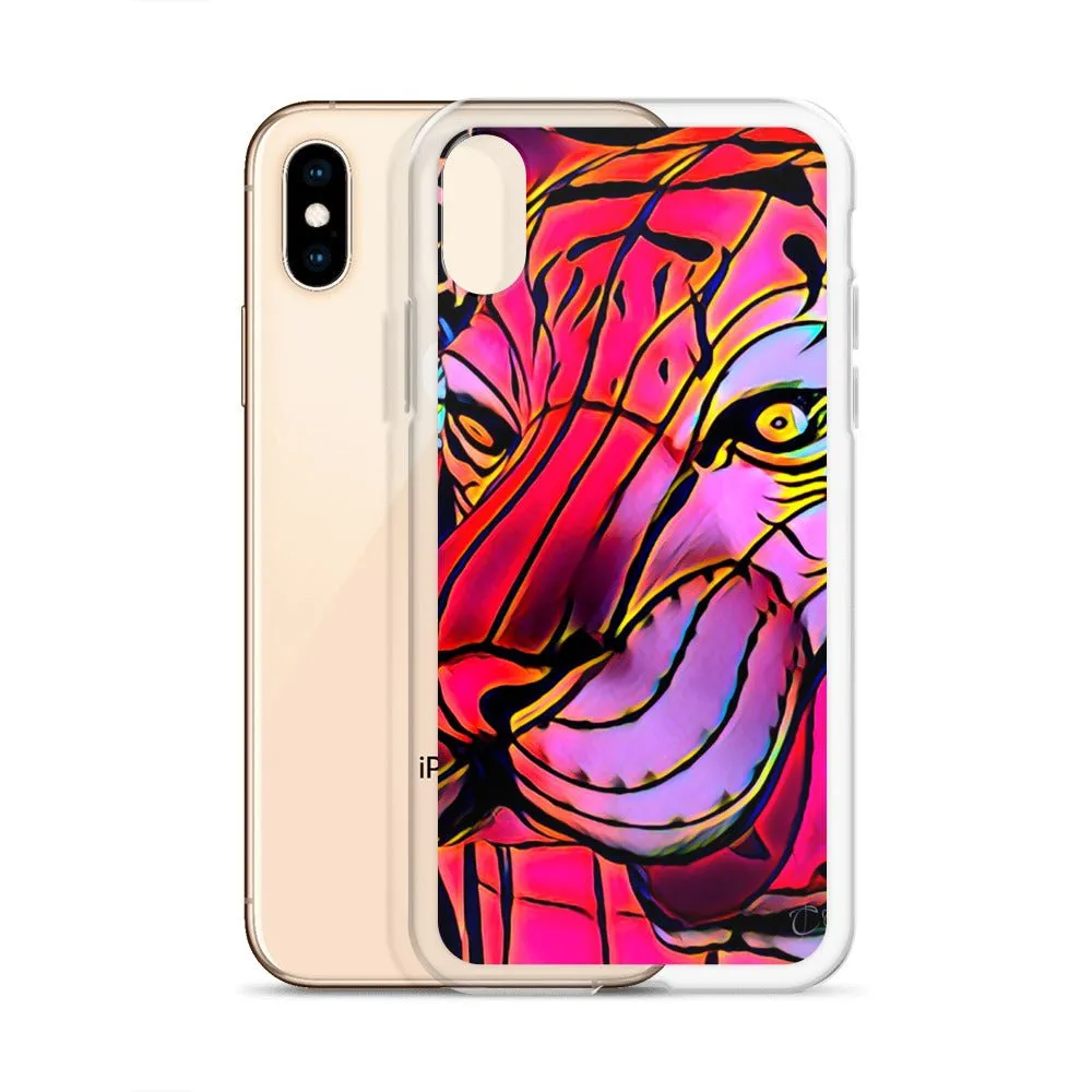 iPhone Case with Lunar New Year Tiger Artwork. Phone Protector with Vibrant Lantern Photo Art