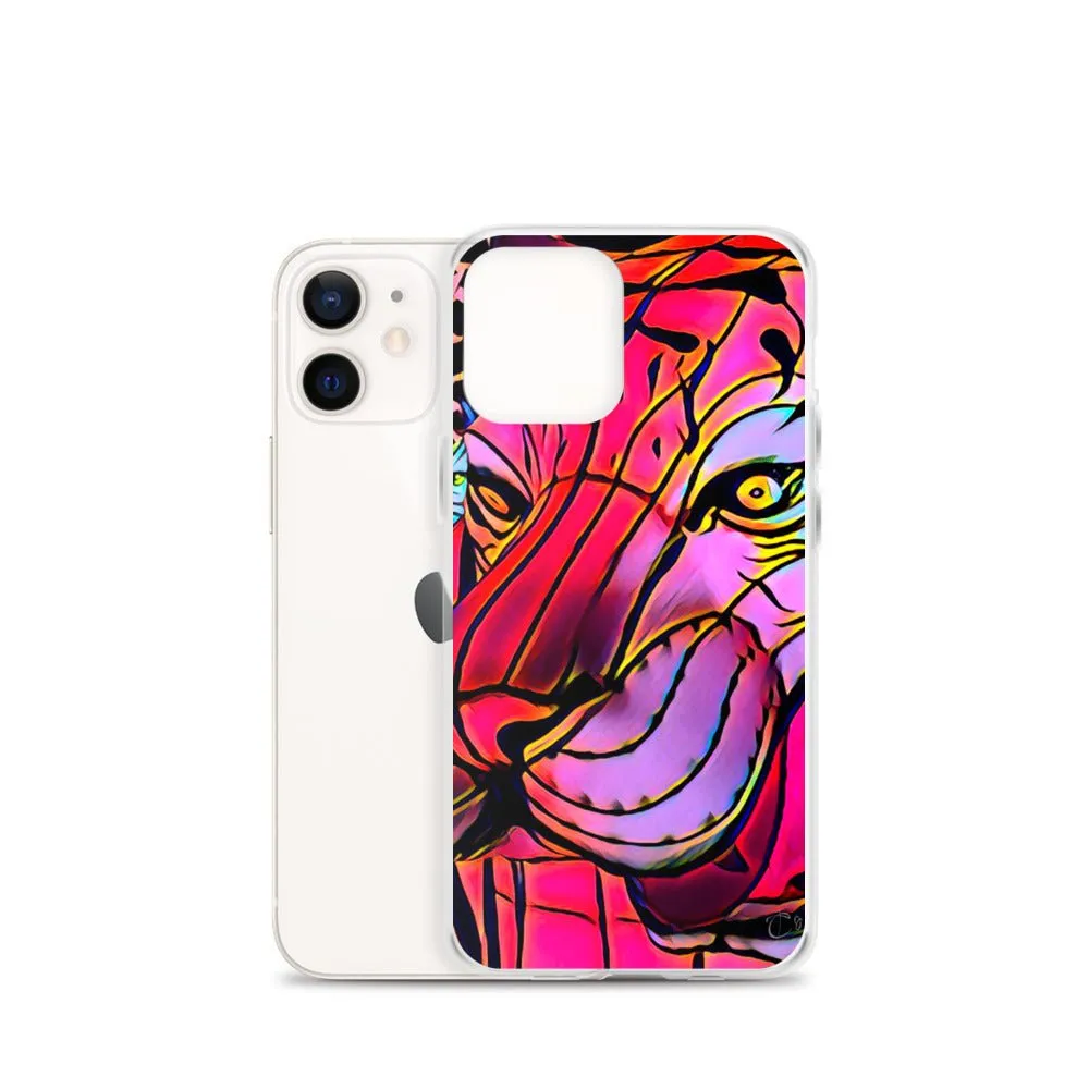 iPhone Case with Lunar New Year Tiger Artwork. Phone Protector with Vibrant Lantern Photo Art