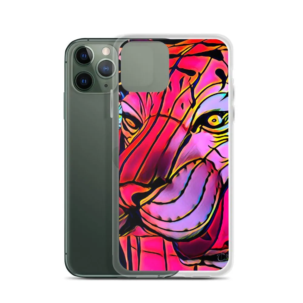 iPhone Case with Lunar New Year Tiger Artwork. Phone Protector with Vibrant Lantern Photo Art