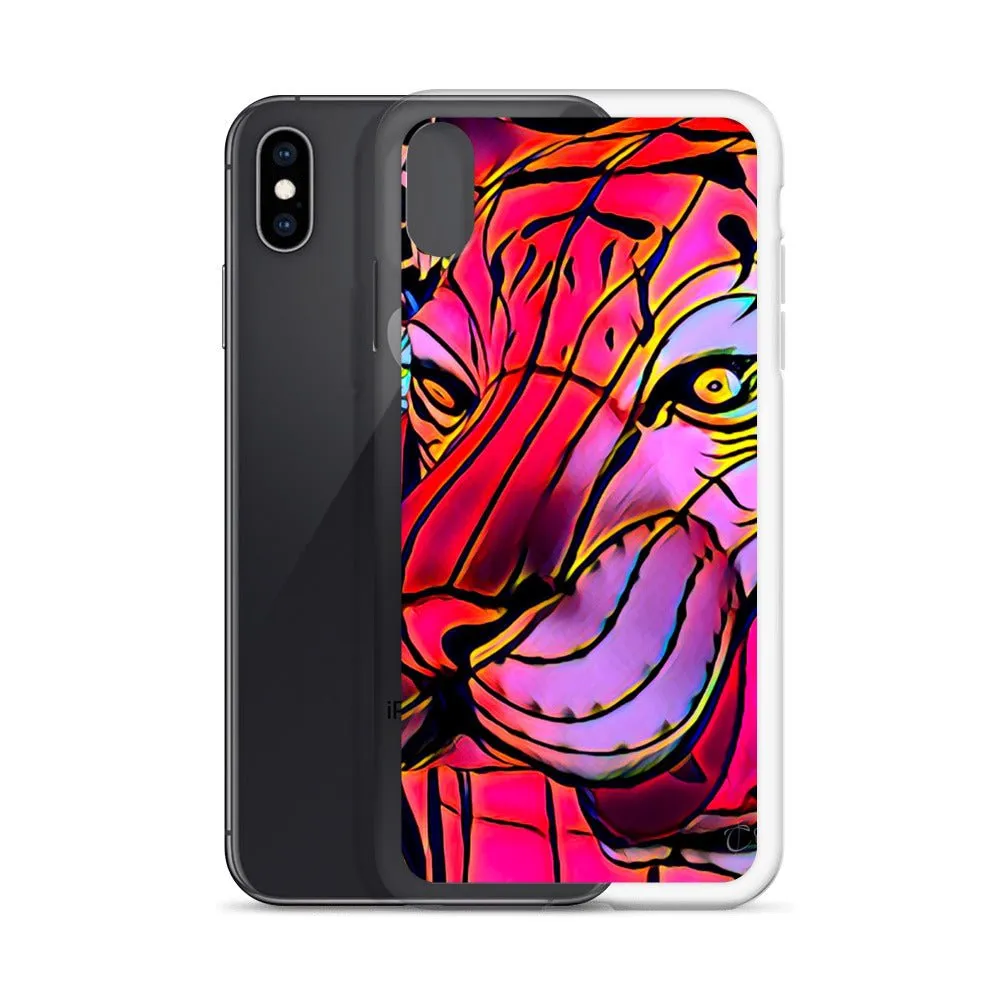 iPhone Case with Lunar New Year Tiger Artwork. Phone Protector with Vibrant Lantern Photo Art