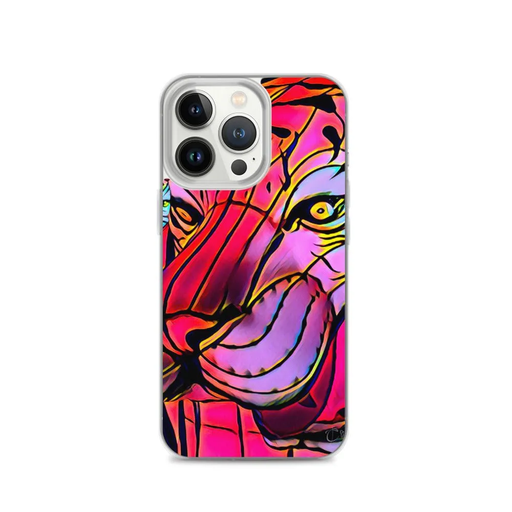 iPhone Case with Lunar New Year Tiger Artwork. Phone Protector with Vibrant Lantern Photo Art