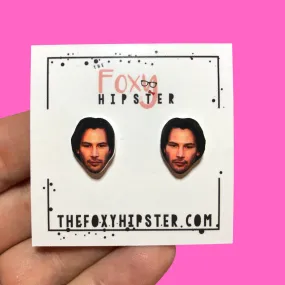 Keanu Reeves Stud Earrings