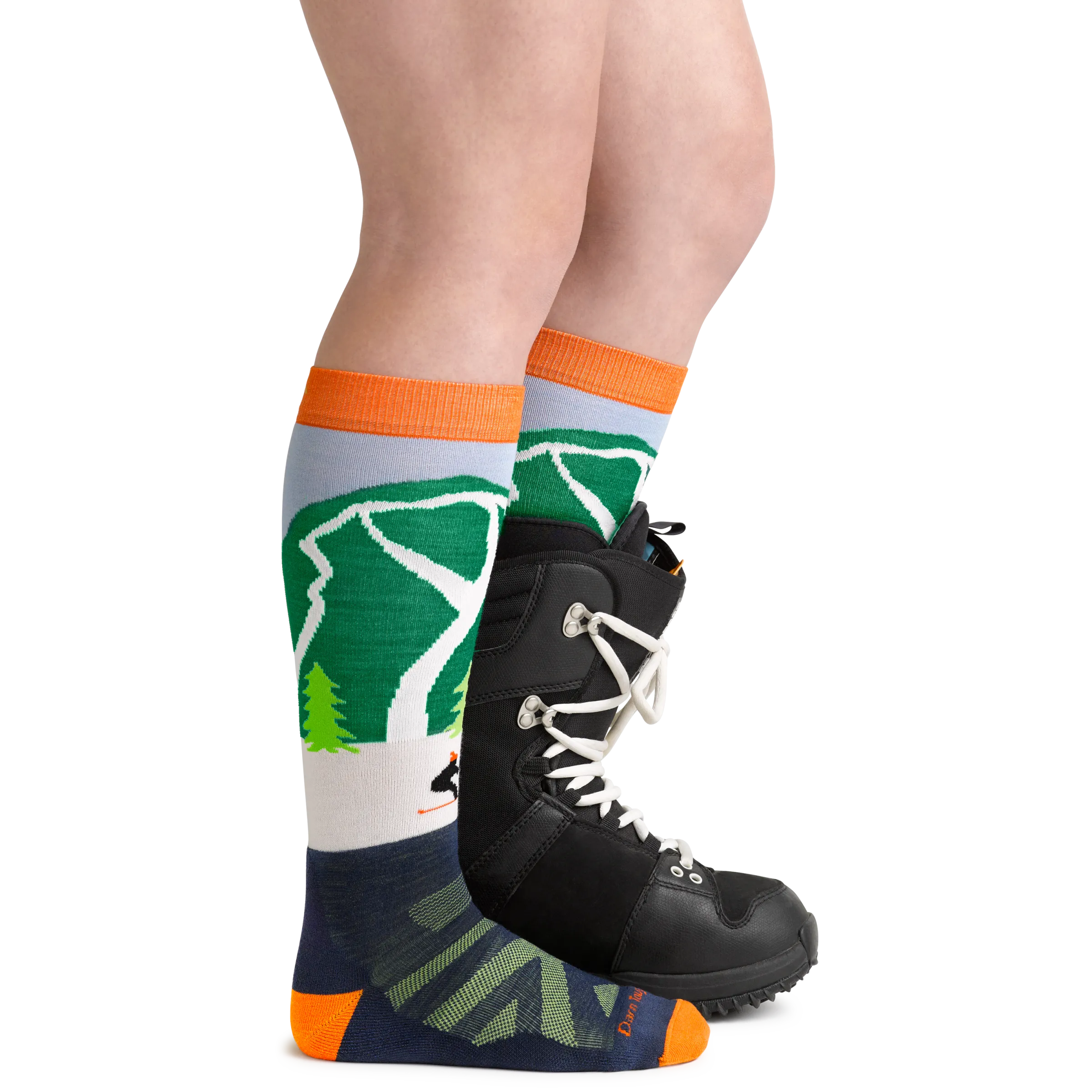 Kids Pow Cow Over-the-Calf  Midweight Ski & Snowboard Sock