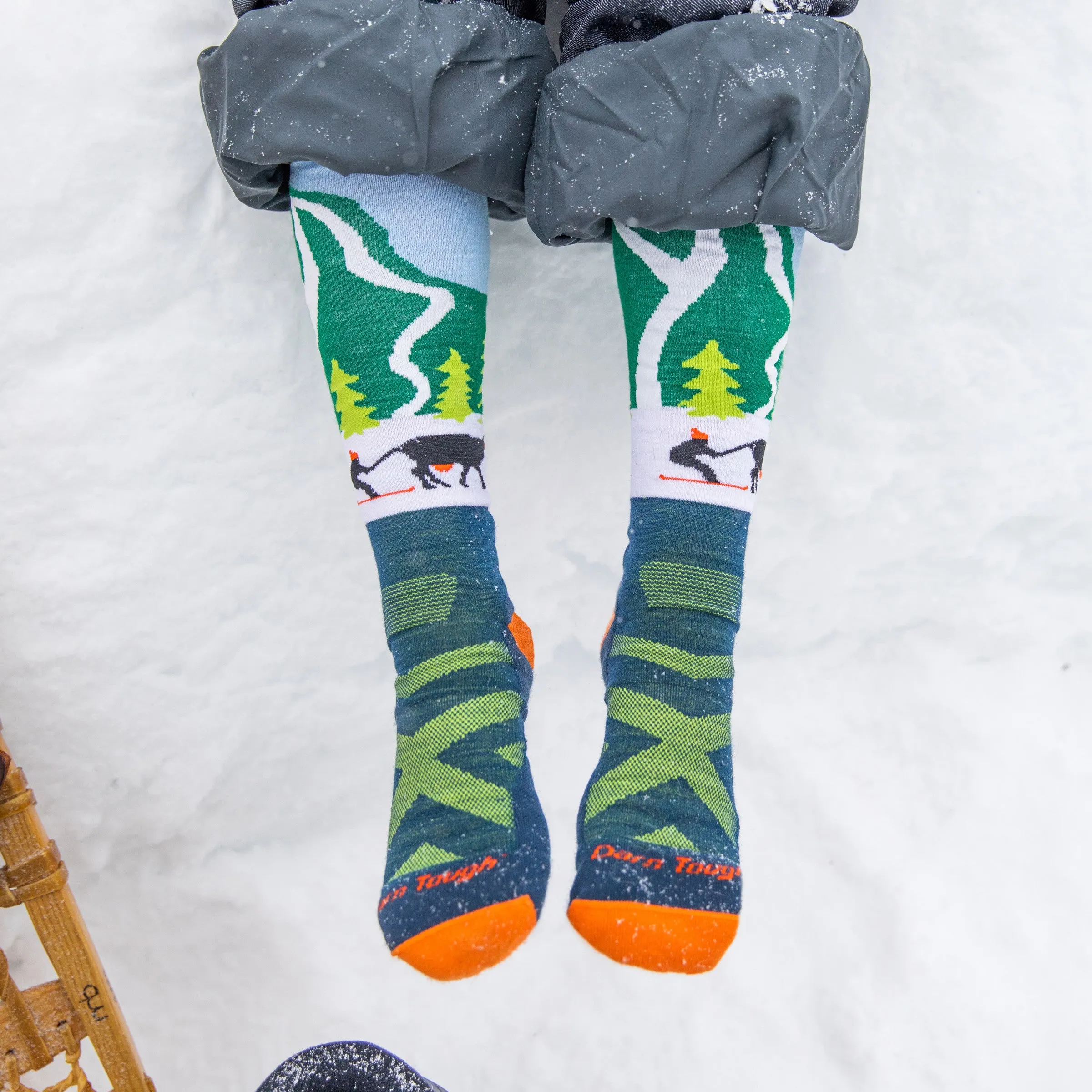 Kids Pow Cow Over-the-Calf  Midweight Ski & Snowboard Sock