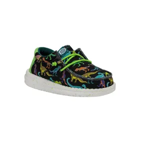 Kid's Preschool Wally Dino Black/Lime