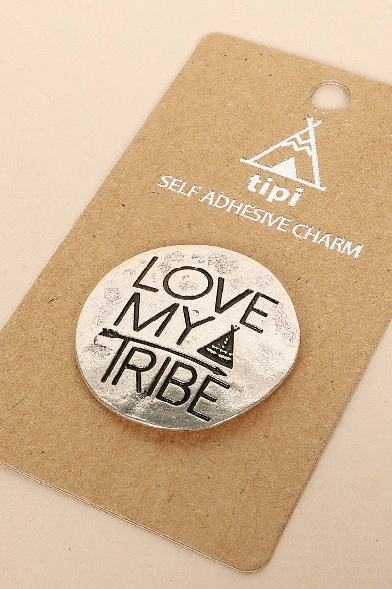 Love My Tribe Engraved Pop Socket Charm