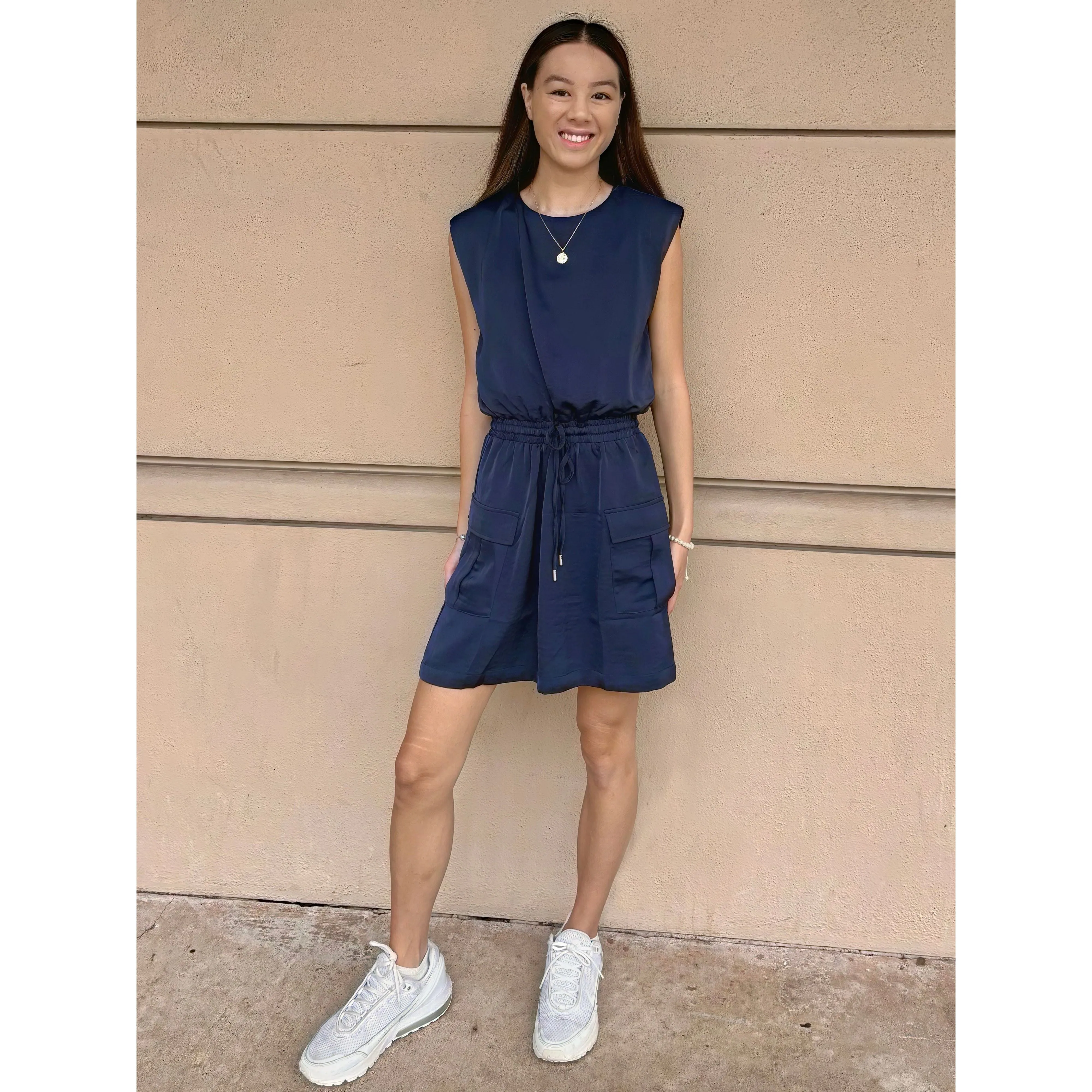 Margo Muscle Tee Cargo Skies are Blue Dress