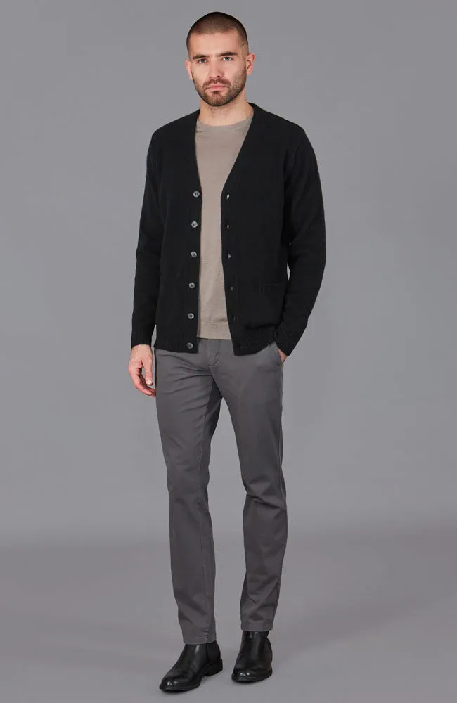 Mens Lambswool Two Pocket Cardigan