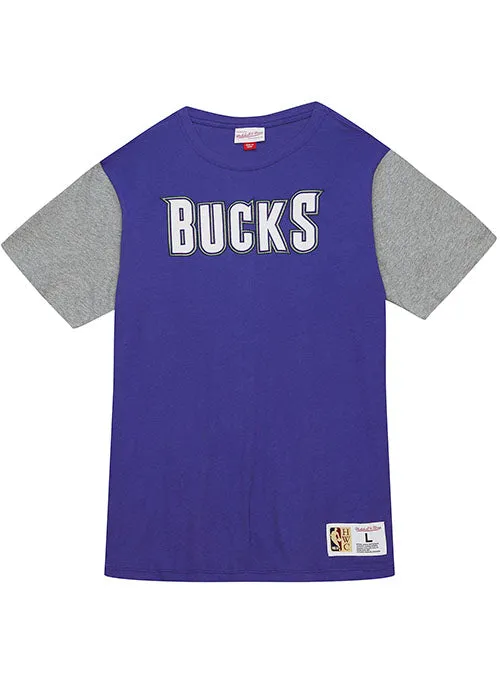 Mitchell & Ness HWC '93 Color Blocked Milwaukee Bucks T-Shirt