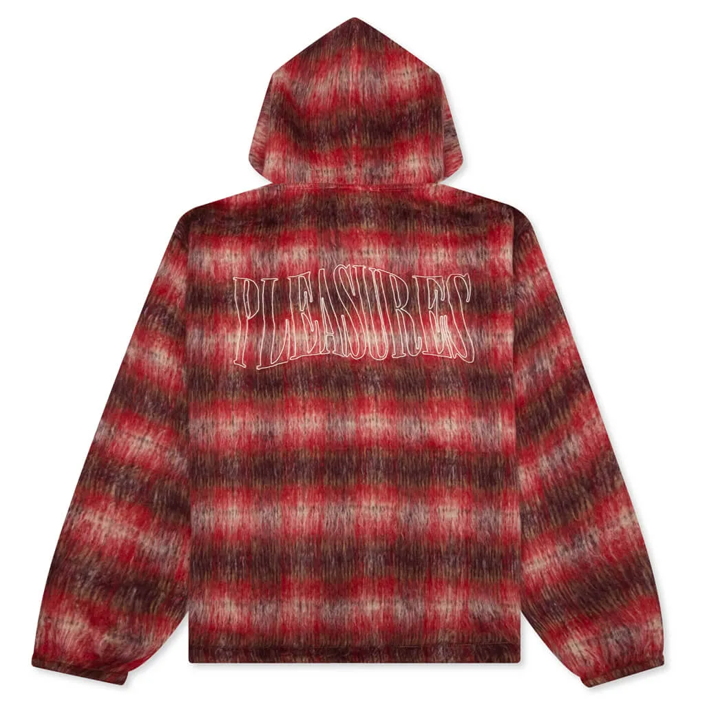 Nameless Poncho Hoodie - Red