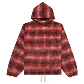 Nameless Poncho Hoodie - Red