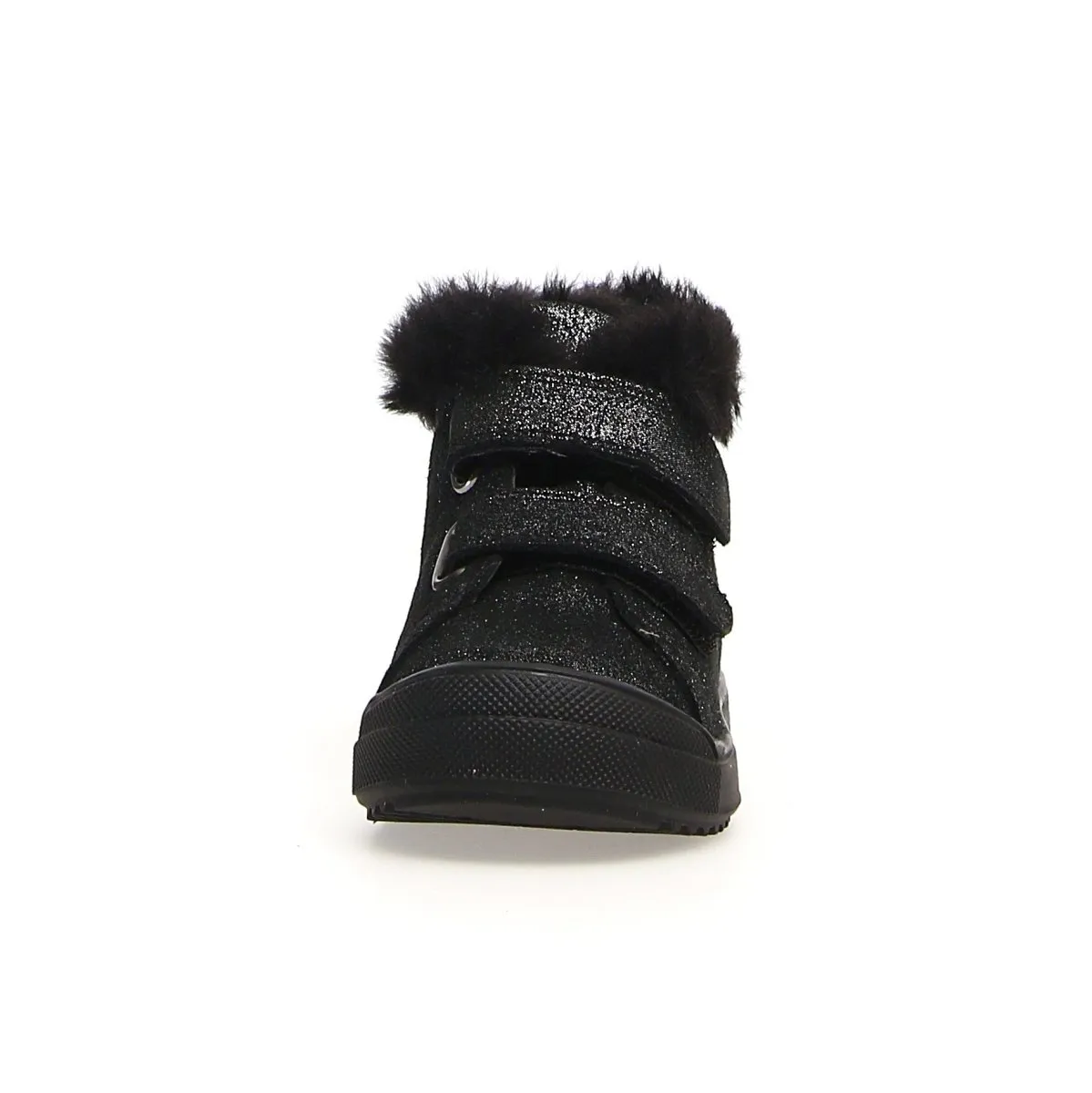 Naturino Girl's (Sizes 27-32) Dellen Black Glitter/Fur Lined Waterproof