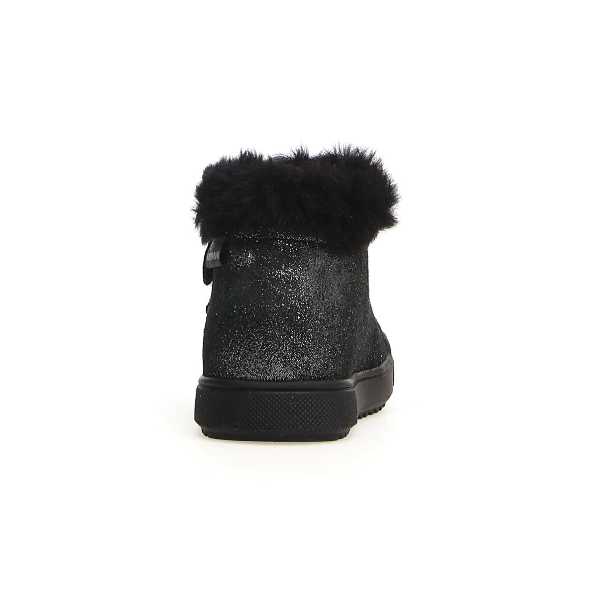 Naturino Girl's (Sizes 27-32) Dellen Black Glitter/Fur Lined Waterproof