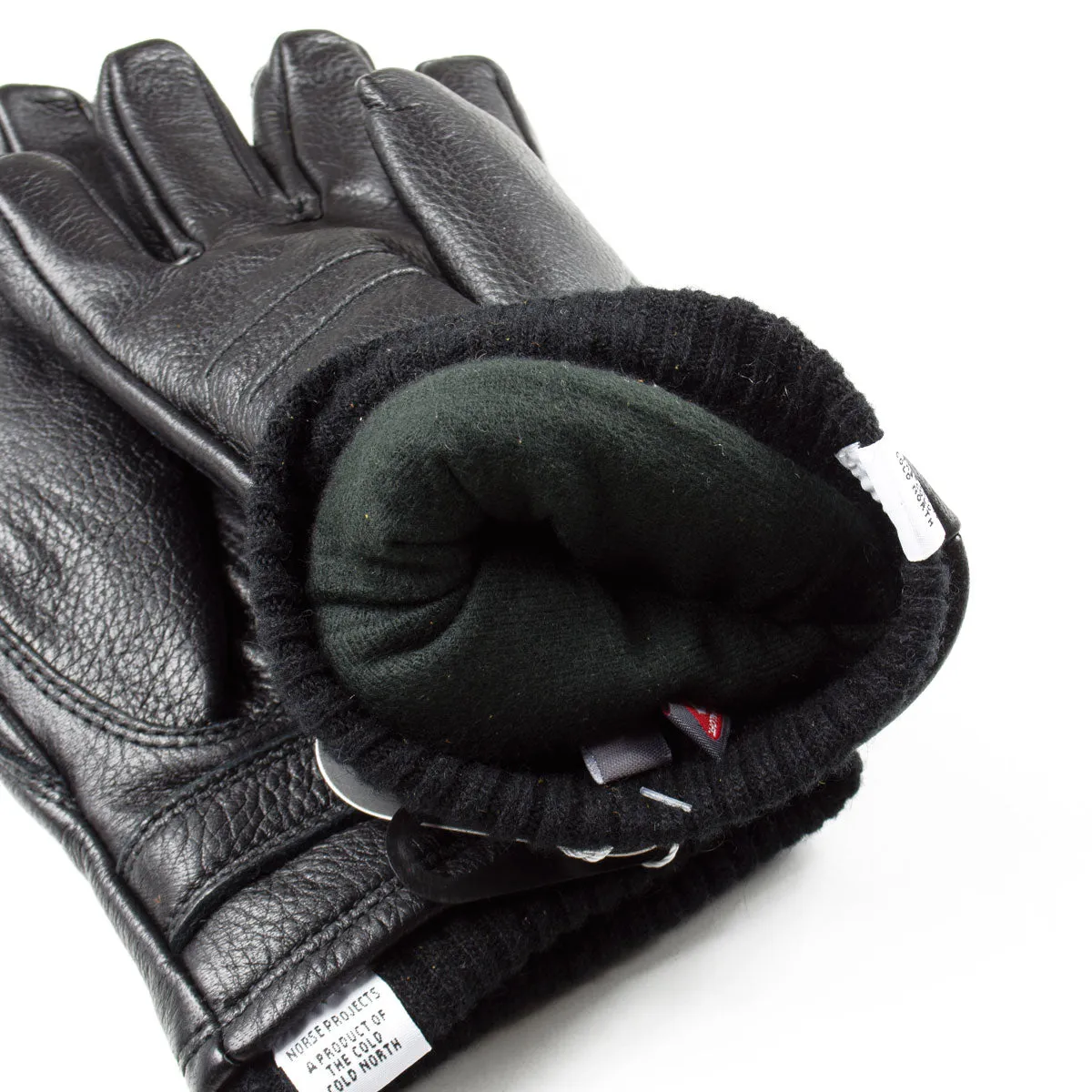 Norse Projects x Hestra - Utsjo Leather Gloves - Black